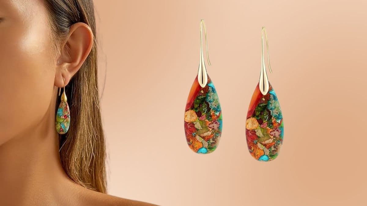 Why Natural Healing Stone Fishhook Dangle Drop Earrings Are the Statement Pieces You’ll Love