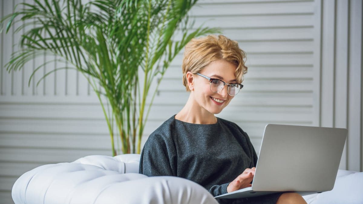 Awin publisher reviewing affiliate links, brand partnerships, performance reports, and commission earnings on a digital dashboard.
