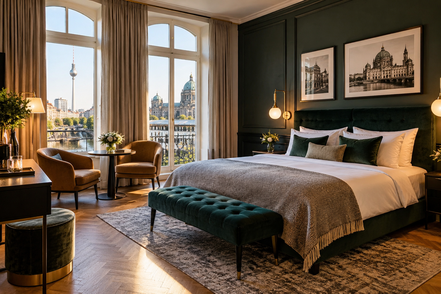 Stylish boutique hotels in Berlin featuring elegant interiors, modern furnishings, and comfortable accommodations for travelers.