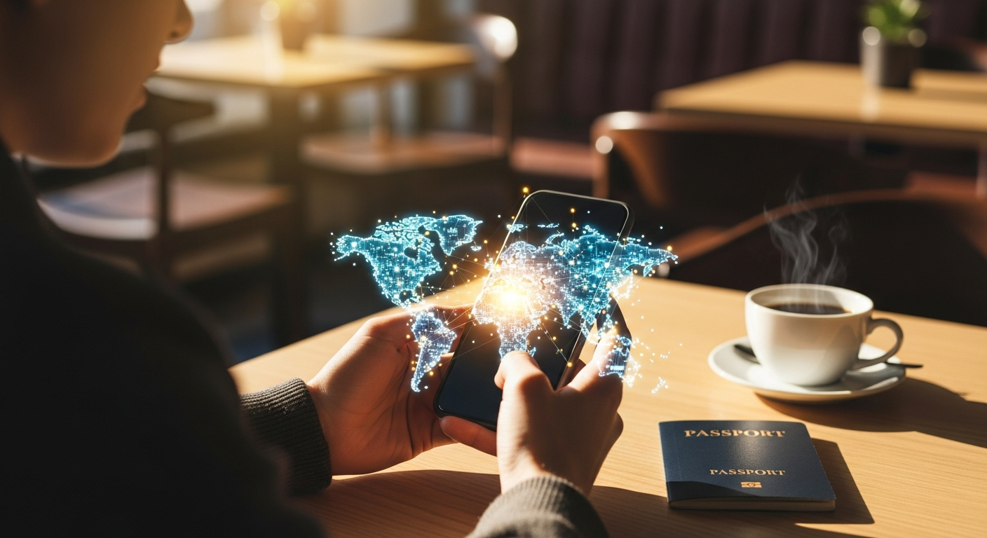 Simbye Global eSIM Data Plans connectivity across 190+ countries for budget travelers