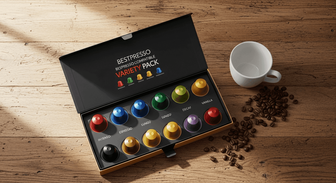 This Bestpresso Nespresso Compatible Variety Pack Makes Espresso Variety Easy Every Single Morning