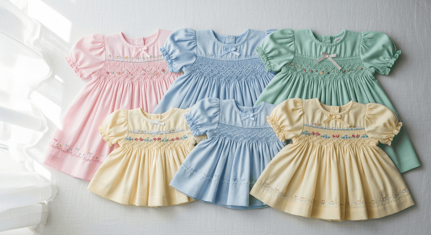 What Makes Hand-Smocked Children's Dresses Different From Machine-Made Styles?